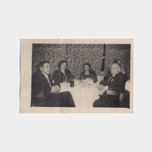 1940 Yılbaşı Yemek Kültürü Konulu 2 Adet Fotoğraf