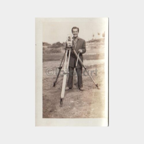 1950 Yol Mühendisi Ölçme Aleti Konulu Fotoğraf
