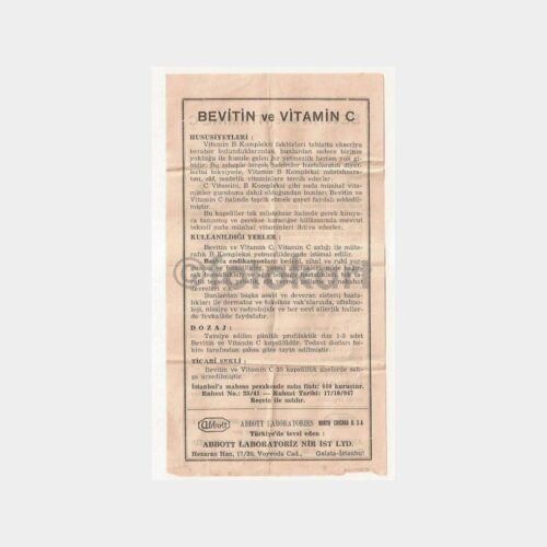Abbott İlaç - Bevitin Vitamin Prospektüsü