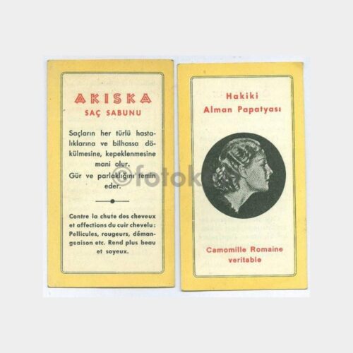 1935 Akıska Saç Sabunu Broşürü