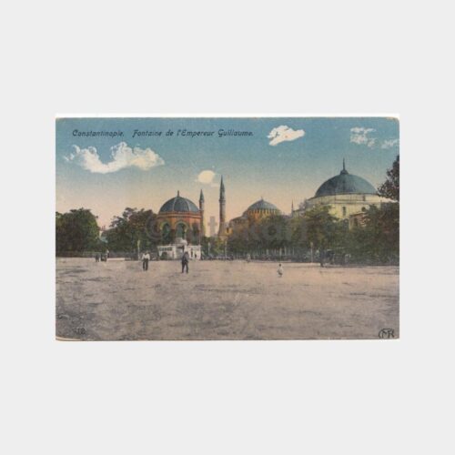 1910 İstanbul Alman Çeşmesi Görünüş Nadir Kartpostal
