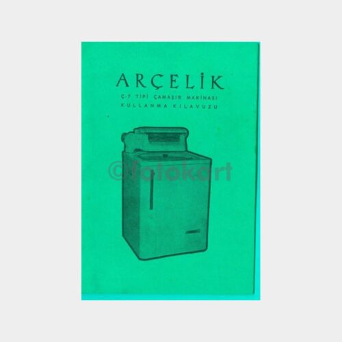 1970 Arçelik Çamaşır Makinesi Kullanma Kılavuzu