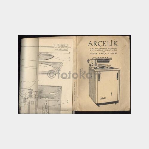 1969 Arçelik Sıkmalı Çamaşır Makinesi Kılavuzu