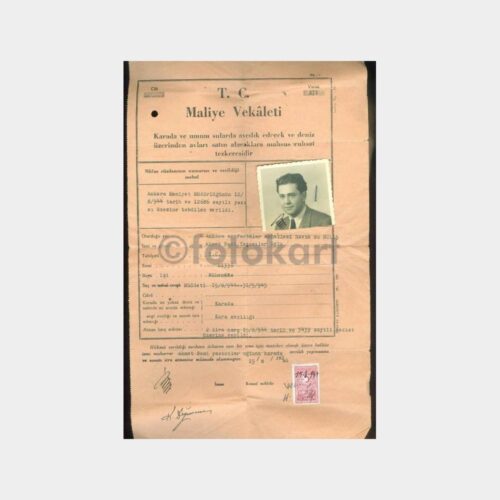 1944 Avcı Ruhsat Tezkeresi