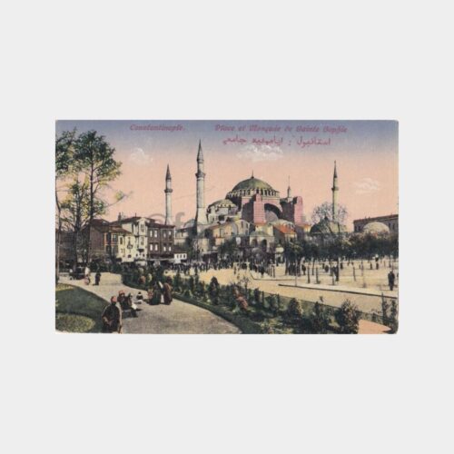 1913 Ayasofya Çevresinden Görünüş Kartpostal