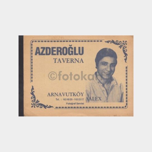1974 Arnavutköy Azderoğlu Taverna Konulu Fotoğraf Kabı