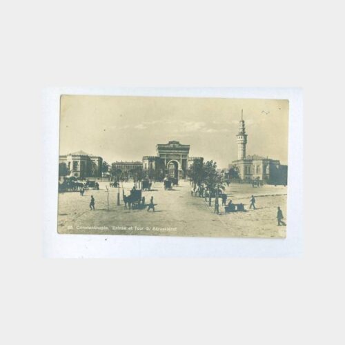 1923 İstanbul Beyazıt Meydanı Görünüş Kartpostal