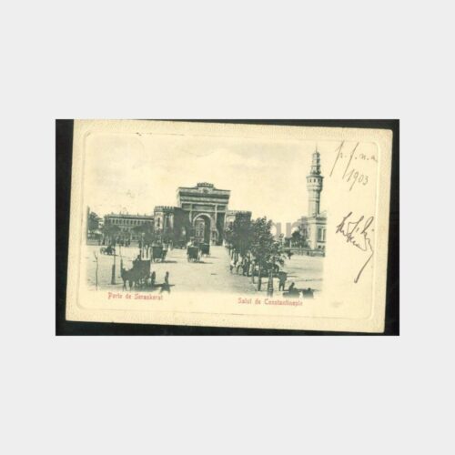 1903 Beyazıt Seraskerat Kapısı Görünüş Kartpostal