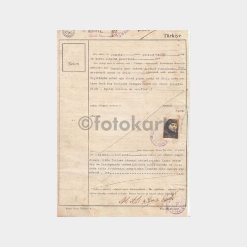 1932 Beyoğlu 2. Noteri Hilmi Tasdikli Sözleşme Sayfası