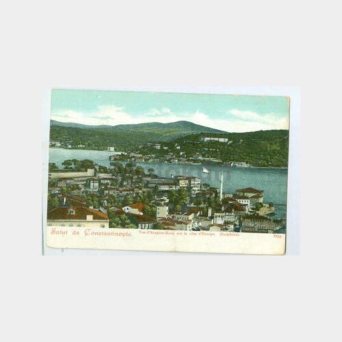 1910 Boğaziçi Arnavutköy Görünüş Kartpostal