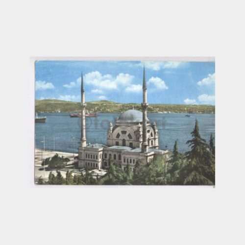 1960 Boğaziçi ve Dolmabahçe Camii Kartpostal
