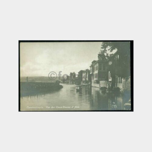 1910 Boğaziçi Göksu -Max Fruchtermann- Kartpostal
