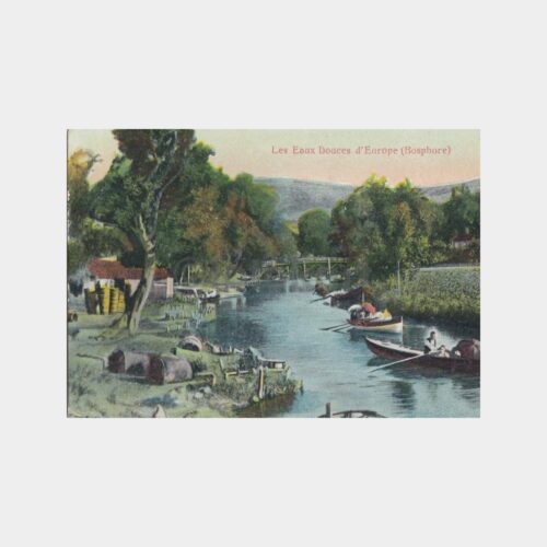 1914 Boğaziçi Göksu Konulu Kartpostal
