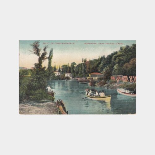 1914 Boğaziçi Göksu Deresi Konulu Kartpostal