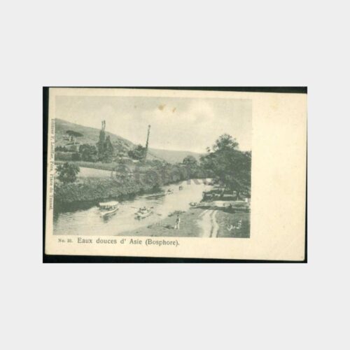 1910 Boğaziçi Göksu Konulu -Editör Loeffler- Kartpostal