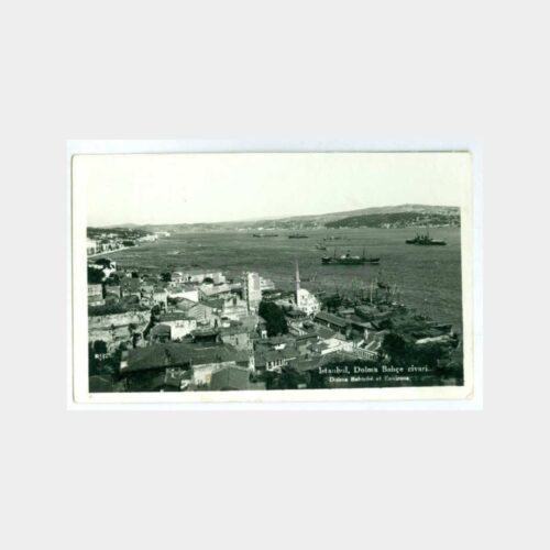 1930 Boğaziçi Dolmabahçe Kabataş Fındıklı Kartpostal