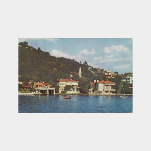 1974 Boğaziçi Kanlıca Yalılar Görünüş Kartpostal