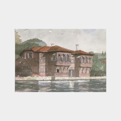 1979 Boğaziçi Yalıları Konulu 4 Adet Resim Baskı Foto - Görsel 2