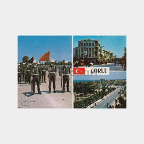 1975 Çorlu Tören Görünüş Kartpostal