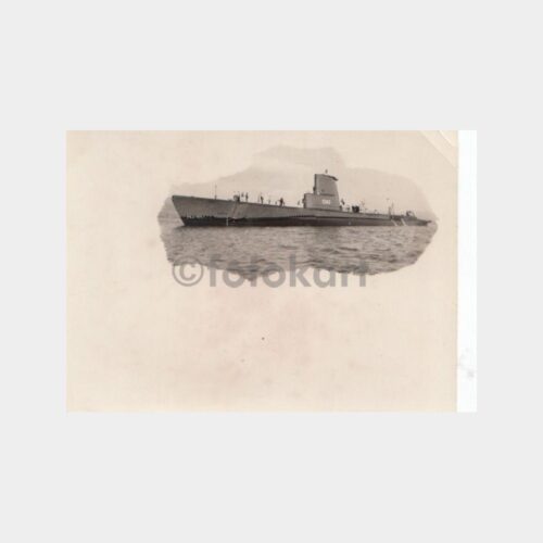 1940 S-343 Nolu Denizaltımız Resimli Tebrik Fotoğraf