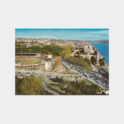 1975 Dolmabahçe İnönü Stadyumu Görünüşü Kartpostal