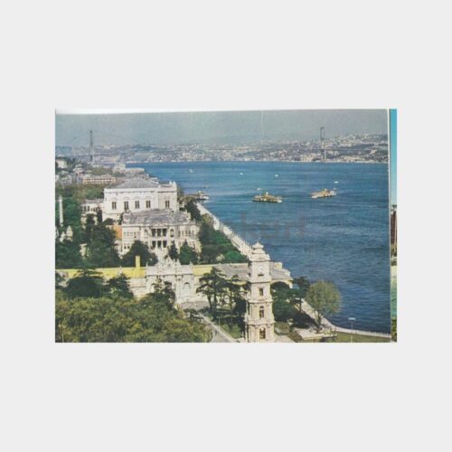 1970 Boğaziçi Dolmabahçe Sarayı Konulu Kartpostal