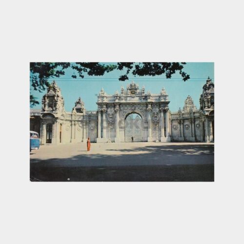 1976 Dolmabahçe Sarayı Kapısı Görünüş Kartpostal