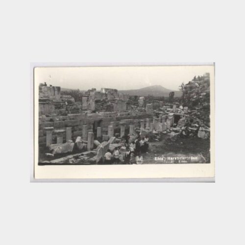 1938 Selçuk Efes Harabeleri Görünüş Fotokart