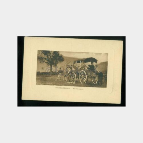 1910 Fayton Gezintisi Kartpostal
