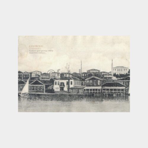 1890 Gelibolu Görünüşü Baskı Resim (2 Sayfa Cilt Kapak)
