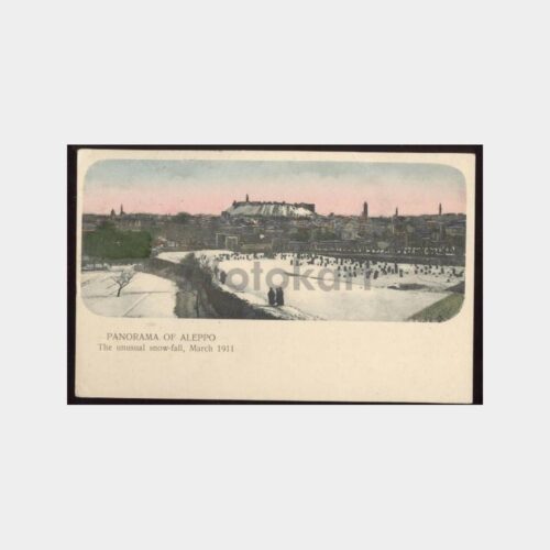 1913 Halep Panorama Görünüş Kartpostal