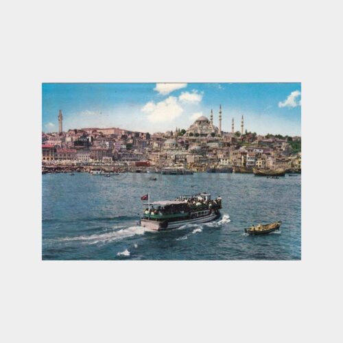 1980 İstanbul Haliç Görünüş Kartpostal