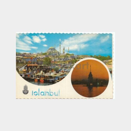 1978 Haliç Motorlar ve Süleymaniye Görünüş Kartpostal