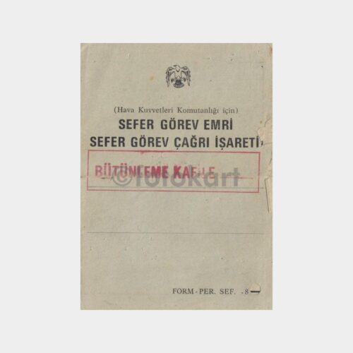 1977 Hava Kuvvetleri Sefer Görev Emri