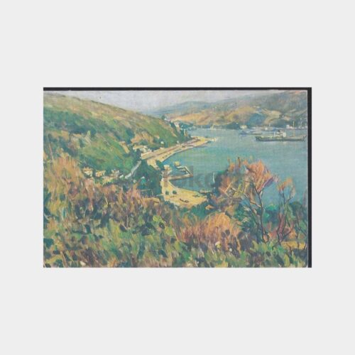 Ressam Hikmet Onat - Kireçburnu Tablo Tebrik Kartı