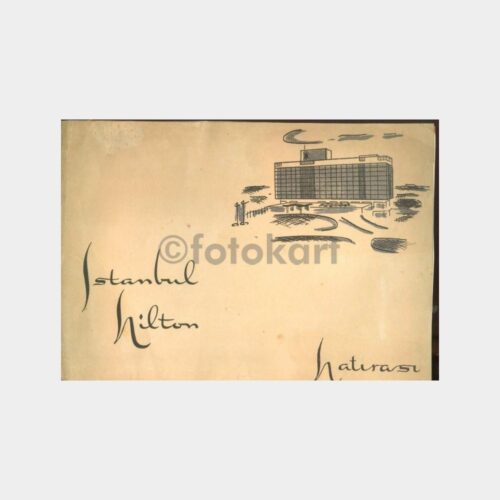 1957 Hilton Oteli Fotoğraf Kabı-Karton Saklama