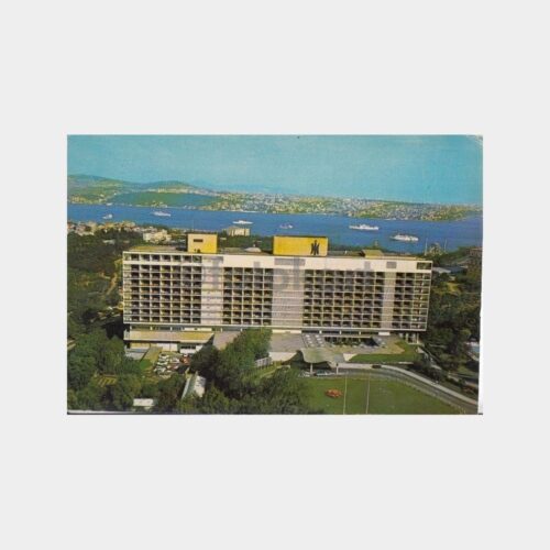 1975 İstanbul Hilton Oteli Görünüş Kartpostal