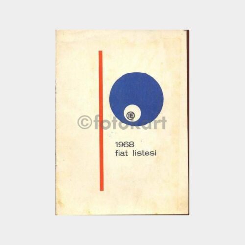 1968 İ.E. Kimya Evi T.A.Ş. Fiyat Listesi