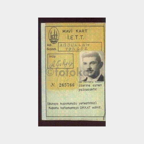 1981 İstanbul İETT Mavi Kartı