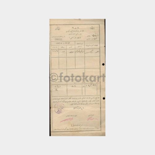 1927 Eski Türkçe İhbarname