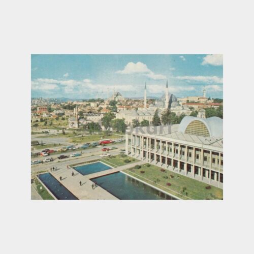 1975 İstanbul Fatih Belediye Sarayı Görünüş Kartpostal