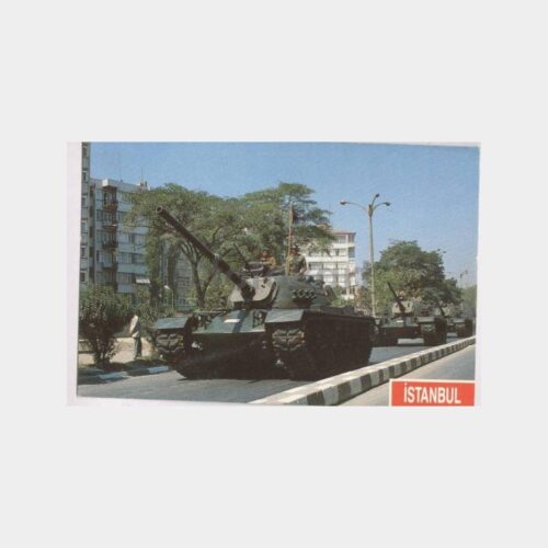 İstanbul Tank Tören Geçişi Kartpostal