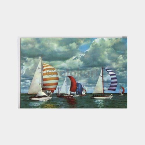 İstanbul Yelken Yarışları Görünüş Kartpostal