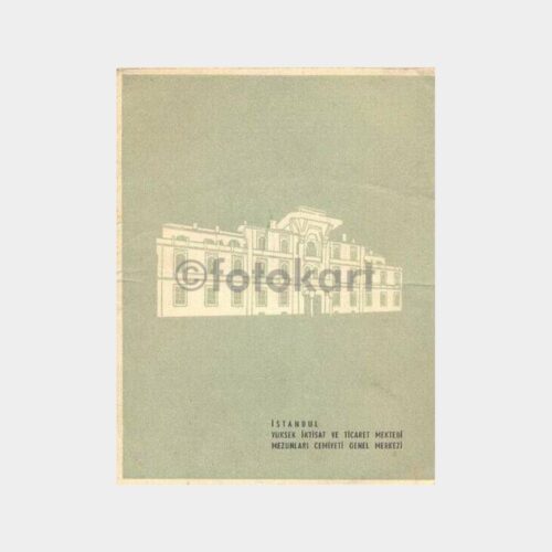 1959 İstanbul Yüksek İktisat 76. Yılı Davetiyesi