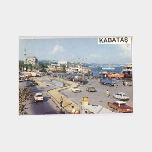İstanbul Kabataş İskele Görünüş Kartpostal