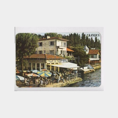 Boğaziçi Kanlıca İskelesi Çayevi Görünüş Kartpostal