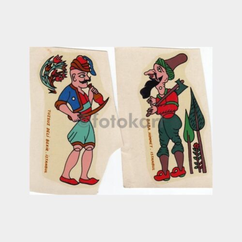 Karagöz Hacivat Konulu Tipler 3 Adet Resim