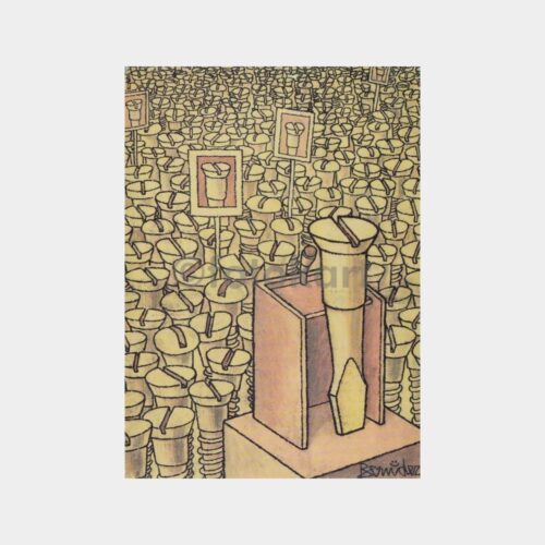 14. Karikatür Yarışma İkincisi Tebrik Kartı