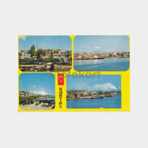 1975 İstanbul Kartal Vapur İskelesi Kartpostal