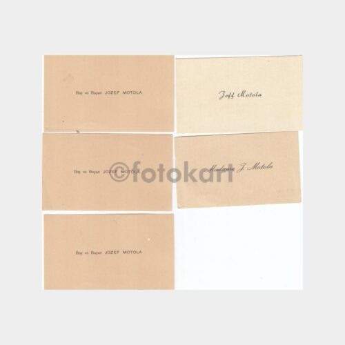 1940 Kartvizit Lotu (5 Adet)